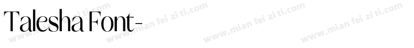 Talesha Font字体转换